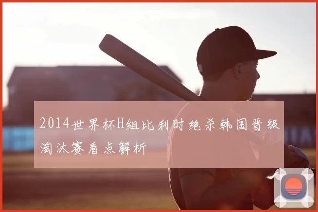 2014世界杯H组比利时绝杀韩国晋级淘汰赛看点解析